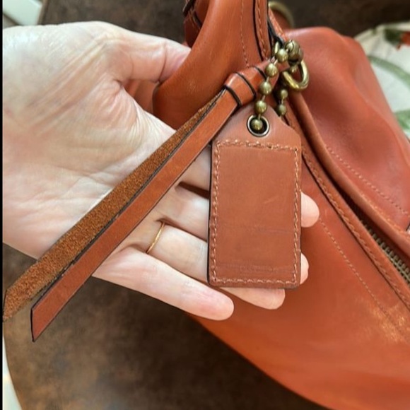 RARE COACH 11423 BLEECKER DUFFLE LEATHER w/OG HANGTAG SHADE OF WHISKEY RUST - Picture 9 of 15